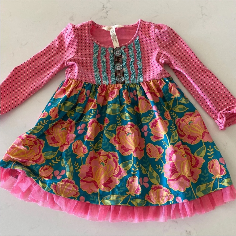 Matilda Jane Pink Floral Dress, 18 months